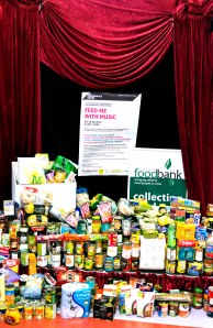 This was only half the amount of food which was donated by guests, this will get weighed at the church after the event and recorded to see how far the charity has come. In the first two years of  The Food Bank they collected 13,200 kilos of food and helped 791 adults and 231 children.